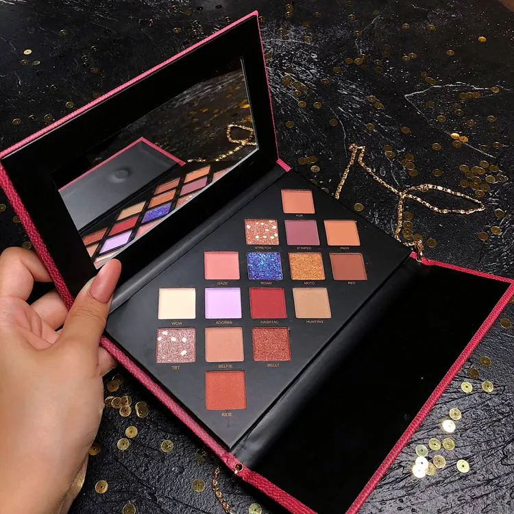 16 цветов Палитра теней для век натуральные матовые мерцающие пигментированные