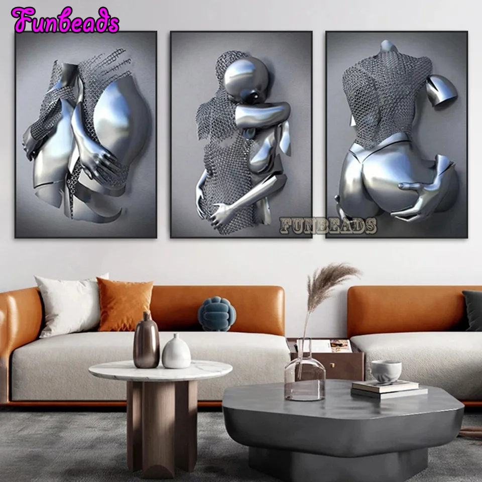 

Металлическая фигурка пар в скандинавском стиле, квадратная/круглая картина из страз для влюбленных, романтическая фигурка для влюбленных,...