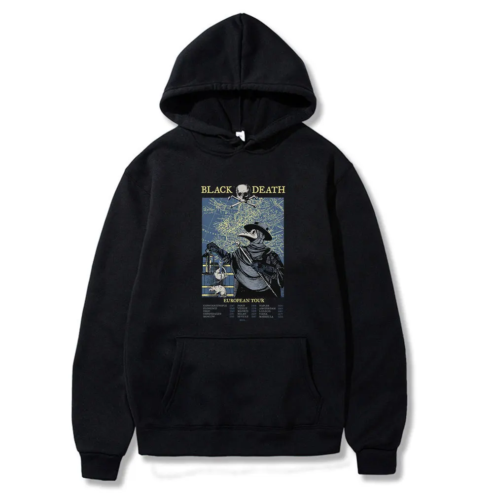 

Hot Sale Plague Doctor high quality Hoodies Four Season Cotton New Wear Long Sleeve Hoodie Fashion Casual Comfortable Streetwear