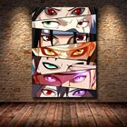 Картина из аниме плакаты с глазами японского аниме с четким изображением комнаты, домашнее искусство, декоративные картины, Декор