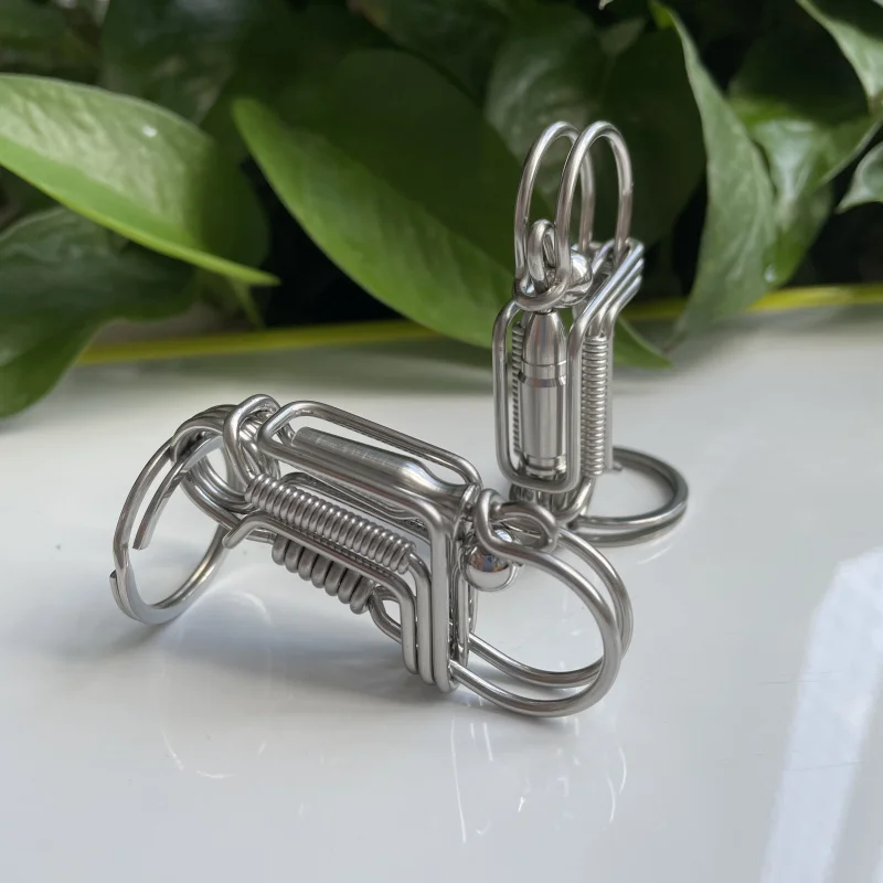 fashion handmade keychain father gift creative car key ring doll diy keychains for woman and men phone accessories lanyard free global shipping