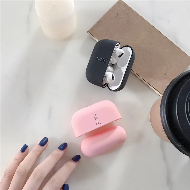 OTTWN для AirPods Pro Новый ПК Жесткий милый чехол коробка чистый цвет простой приятный