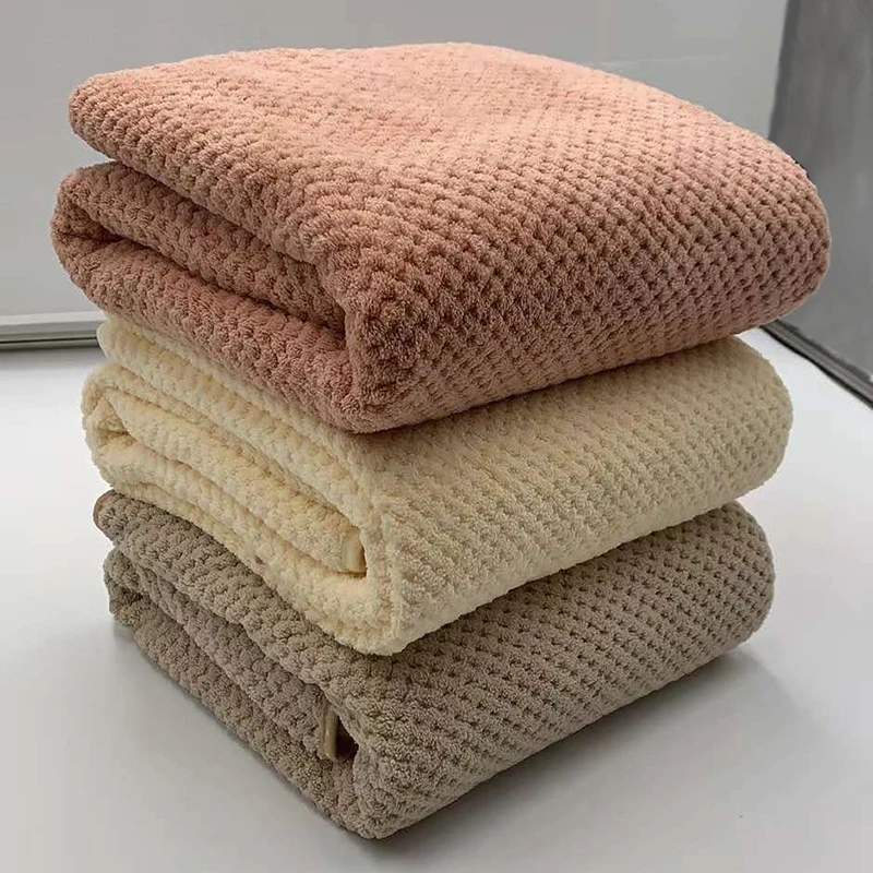 

Luxury Beach Adults Cotton Bath Towels Large Summer Wrap Turban Microfiber Hair Towel Face Toalla Playa Bathroom Set BW50YJ