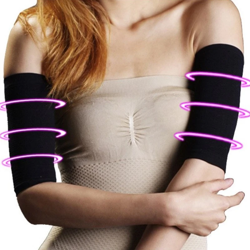 

2pcs/pair Arm Shaper Sleeve Weight Loss Thin Legs Arm Calorie Off Fat Burning Buster Body Slimmer Wrap Belt Ladies Women Warmers