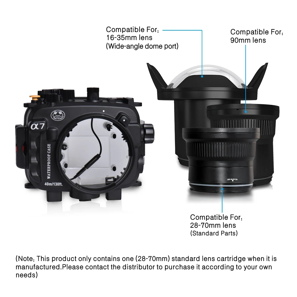 Для Sony A7 с точным сигналом тревоги зуммер оборудование для морского дна 40 м/130