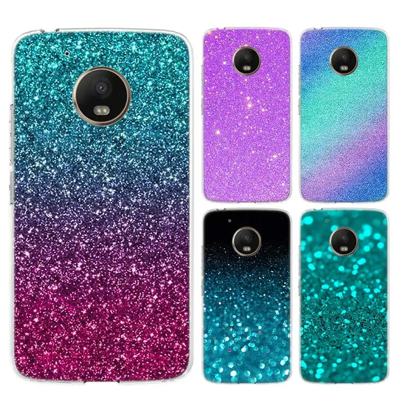 

Glitter With Sparkles Bling Case For Motorola G7 G9 G8 Power Soft TPU Cover Moto G6 Play G5S G5 E5 E6 Plus Coque Shell