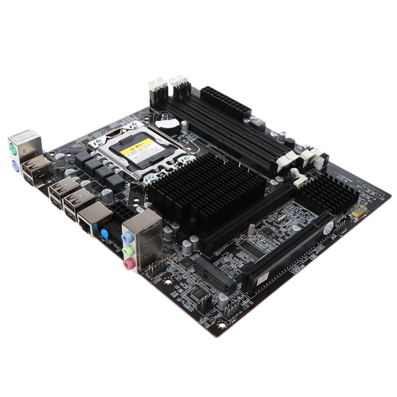 X58 настольная материнская плата Lga 1366 4 канала Ddr3 32 Гб Ram M Sata Материнская для Intel