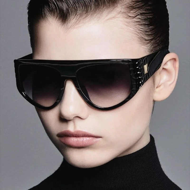 Новинка 2020 модные роскошные квадратные солнцезащитные очки большого размера для