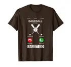 Бейсбол звонит, и я должен пойти, забавная футболка для экрана телефона