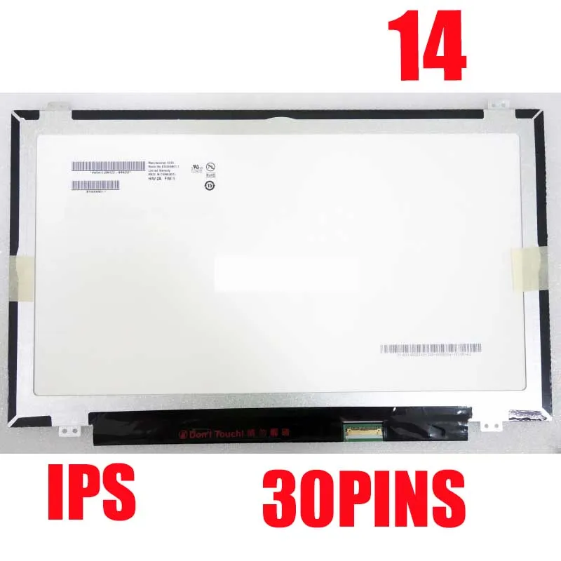 

14,0 дюймовый экран для ноутбука IPS B140HAN01.2 B140HAN01.1 B140HAN01.3 для Lenovo T440 T450 ЖК-дисплей Матрица FHD 1920*1080 Замена