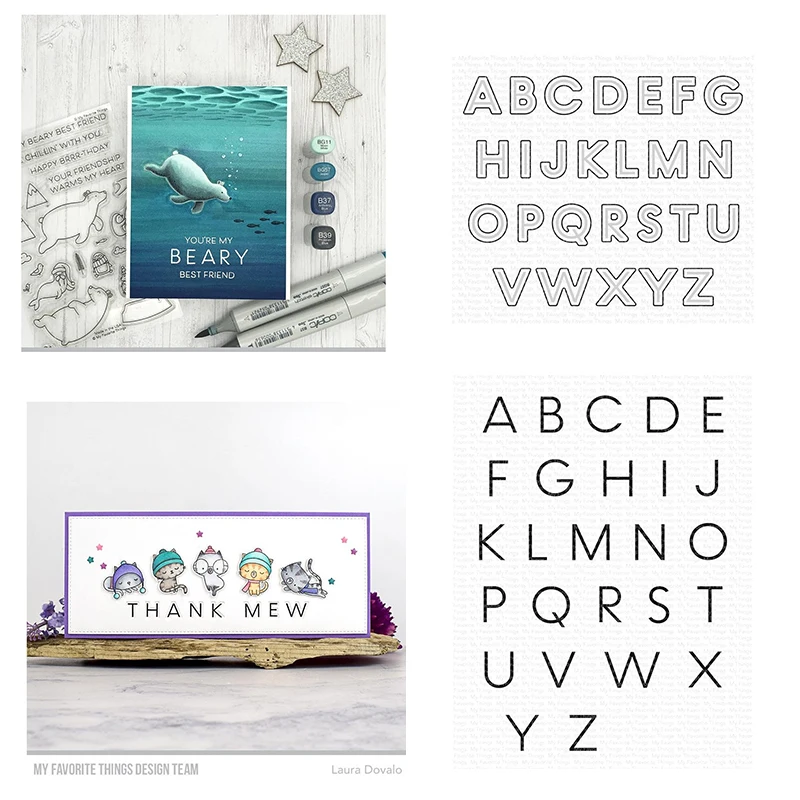 

2021 New Arrival Letter Connection Embossing Cutting Dies and Stamps Handmade Diy Scrapbook Diary Hot Selling Craft Decoration