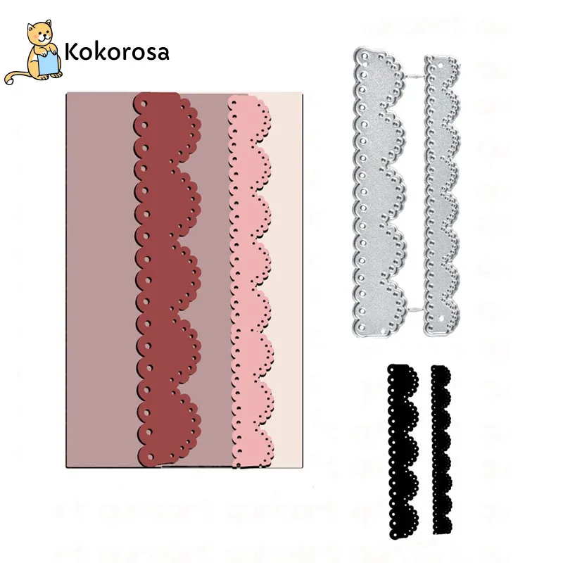 Вырубные штампы Kokorosa металлические слой кружевная кромка штамп скрапбукинг
