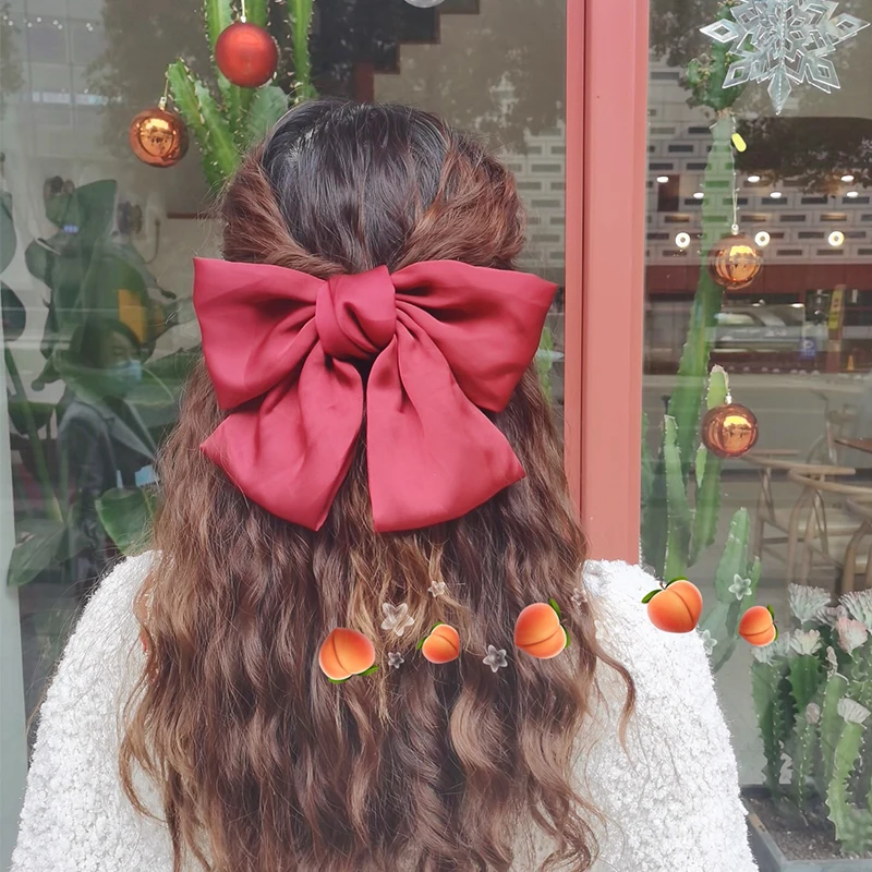 Заколка для волос в стиле интернет знаменитостей французская красная заколка с