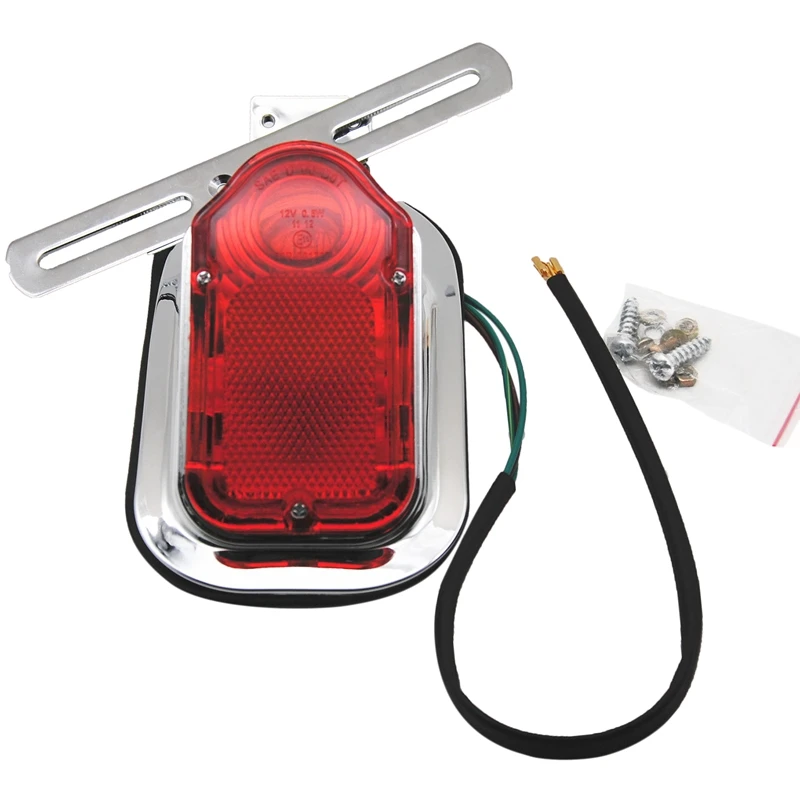 

Rear Tail Brake Light Lens Cover Base Lamp Housing Shell for Flstn Deluxe 05-12 Flstsc&Springer Classic 05-17