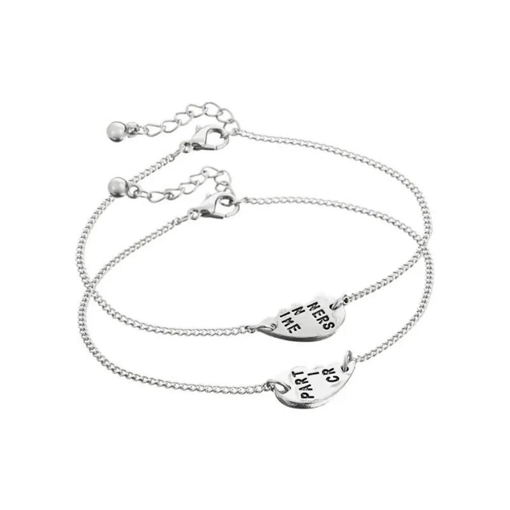 Ожерелье с разбитым сердцем хорошие друзья сердце сшитые браслет красивый