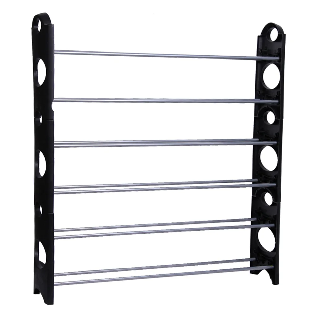 

6 \ 4 Tiers Fashion Practical Shelf Shoes Shoe Rack Storage Adjustable Home Bathroom Organizer Stand Cupboard Tower Dropshipping