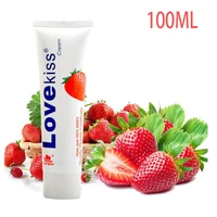 hot love kiss strawberry oral sexual lubricant anal lube vagina lubricante silk massage oil adult sexual products 100ml