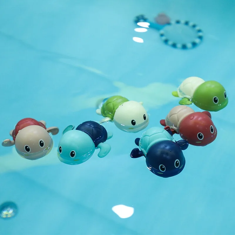 AMTOY заводные игрушки для купания малышей милая черепаха Детская ванна плавающая