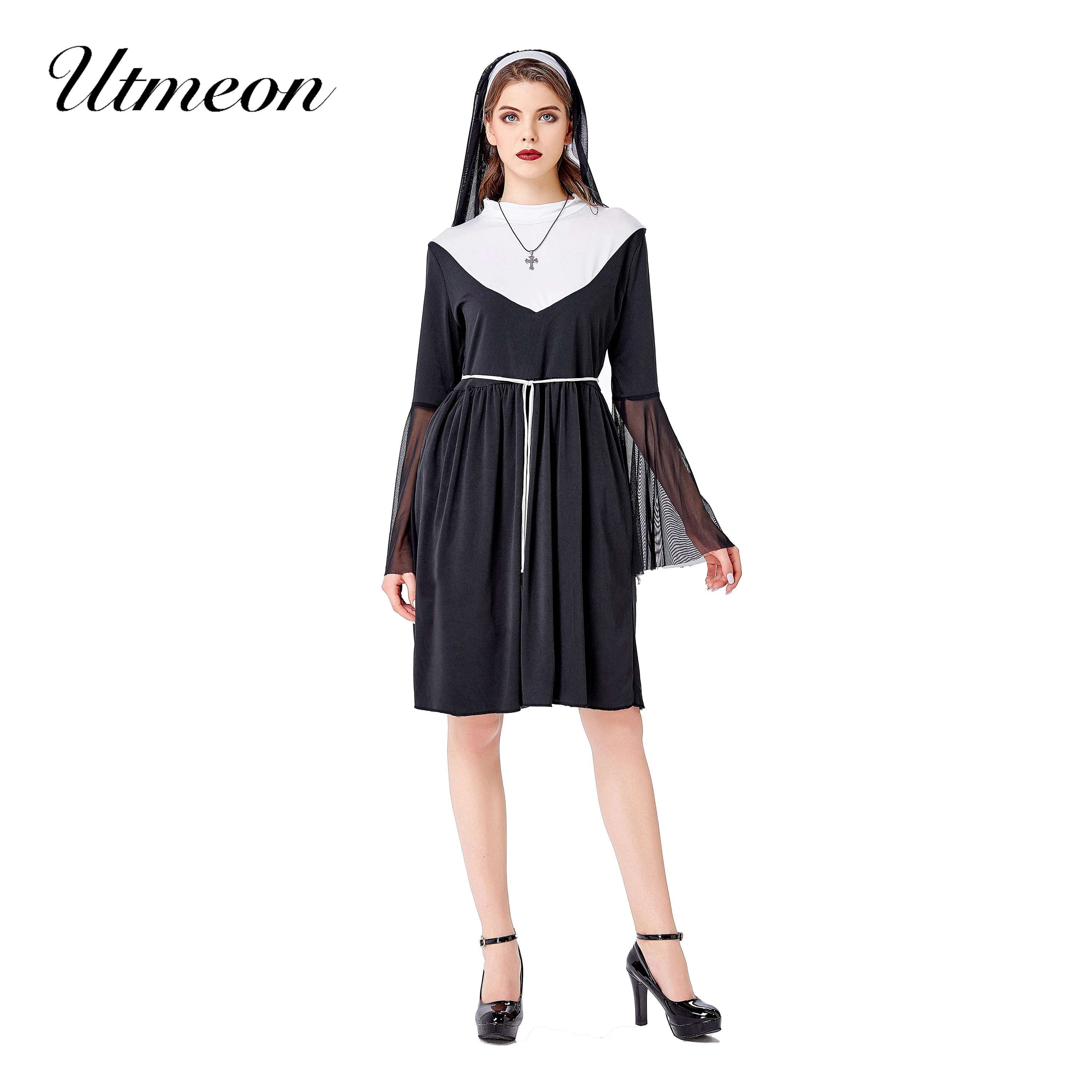 

Католическая школьная форма, нижнее белье, сексуальные костюмы на Хэллоуин для женщин, сексуальные костюмы и косплей, костюм Нун