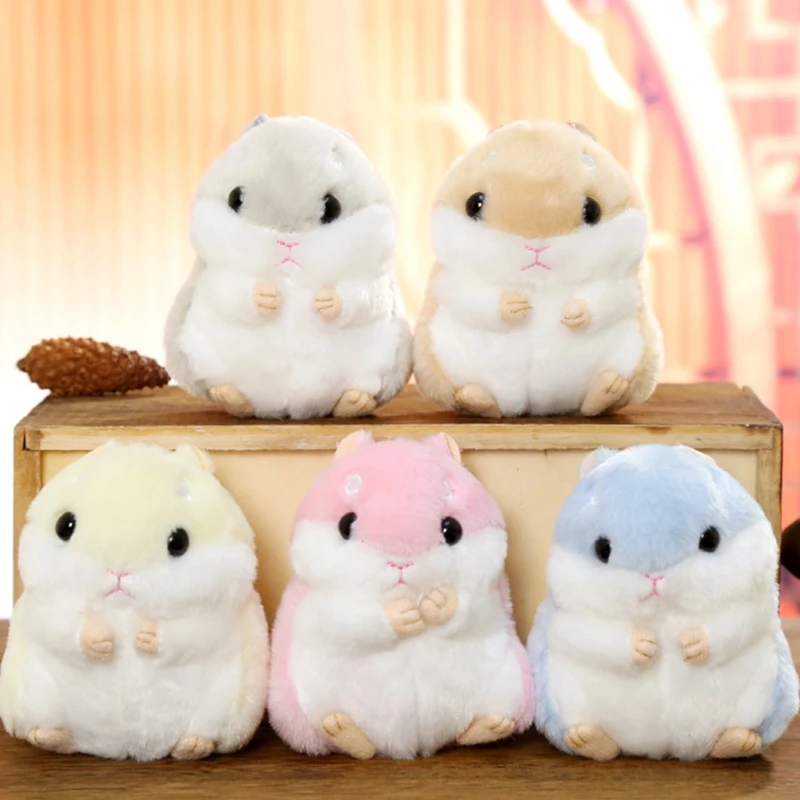 

Cute Hamster Plush Keychain Stuffed Animals Keyring Charm Handbag Pendant
