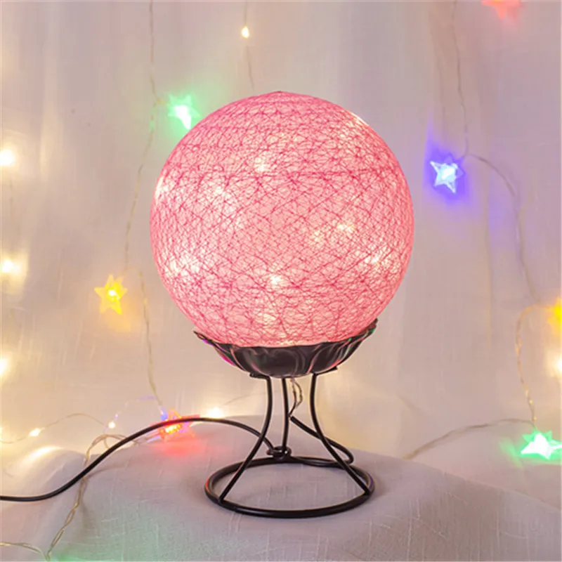 

moonlux Solid Color Romatic Bedside Lamp Creative Mini Round Nightlight Children Bedroom Cute Light
