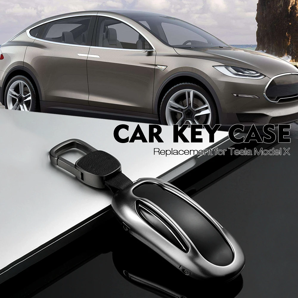 For Tesla Model X Aluminum Alloy Car Key Case Grey/Dark Blue/Blue/Rose Gold Cover Shell Remote | Автомобили и мотоциклы