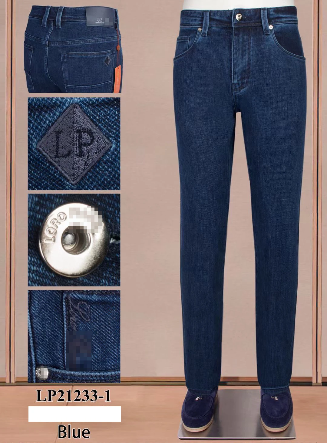 

Джинсы мужские хлопковые с вышивкой, размеры 31-40