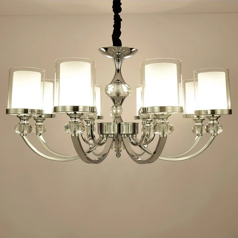 Настенный светодиодный светильник современный хромированный металлический