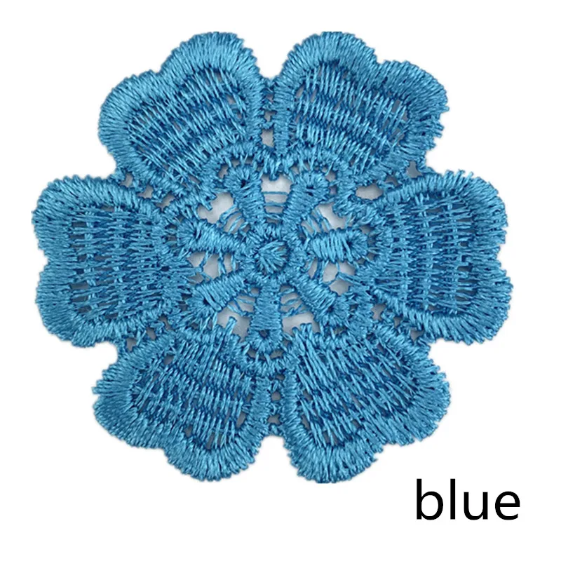 Zsbszc CD72 вышивка красочные цветочные кружевные нашивки-аппликации воротник