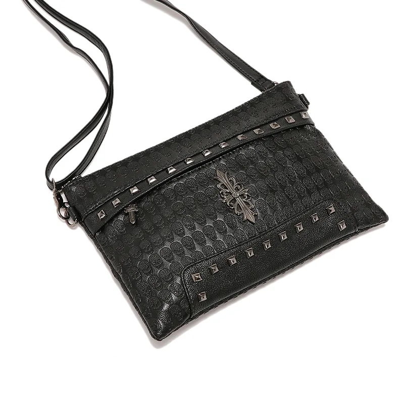 Youda модный дизайн заклепки украшения мужской клатч хип хоп Стиль Уличная Сумка