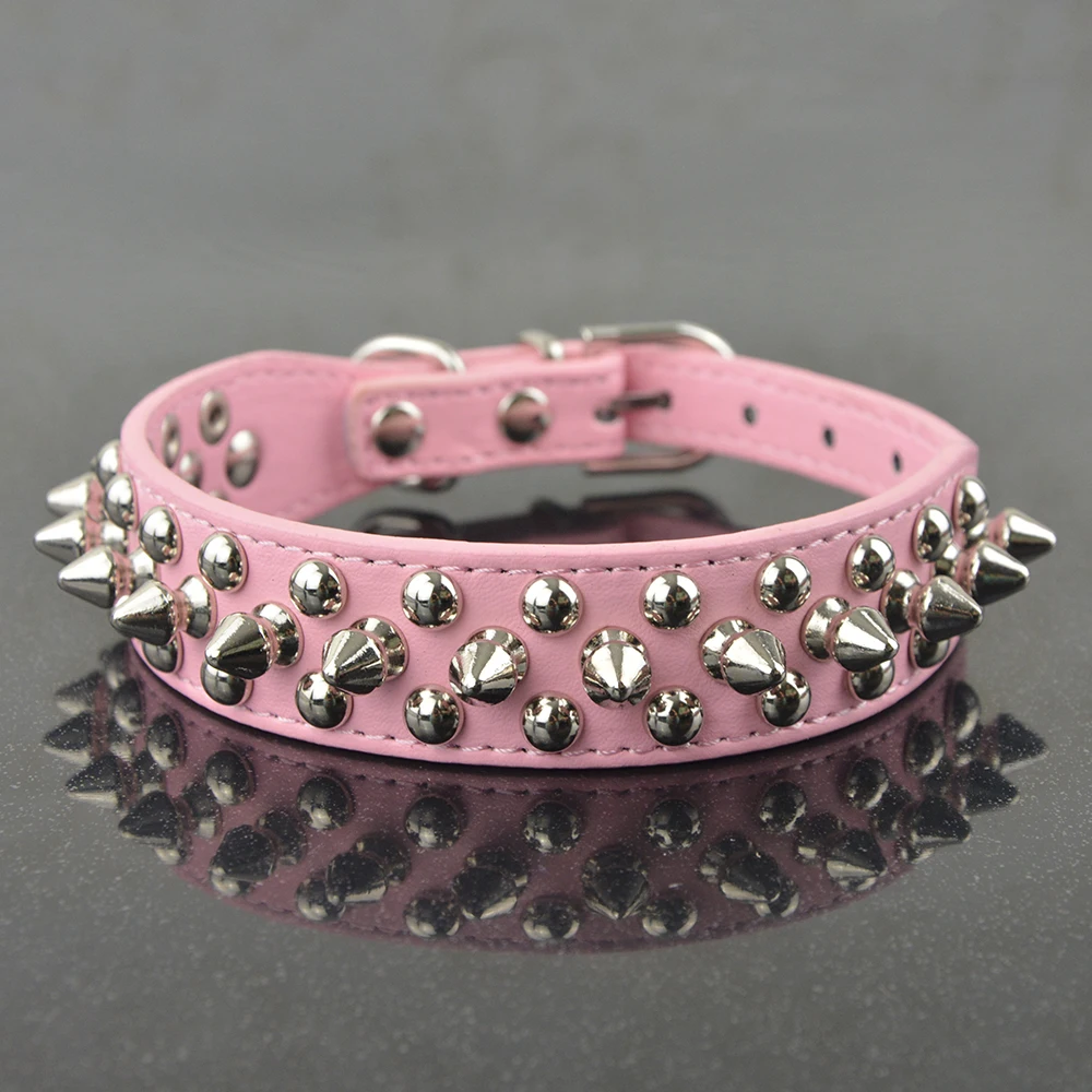 Самые цветные маленькие ошейник для собаки среднего размера круглые шипы