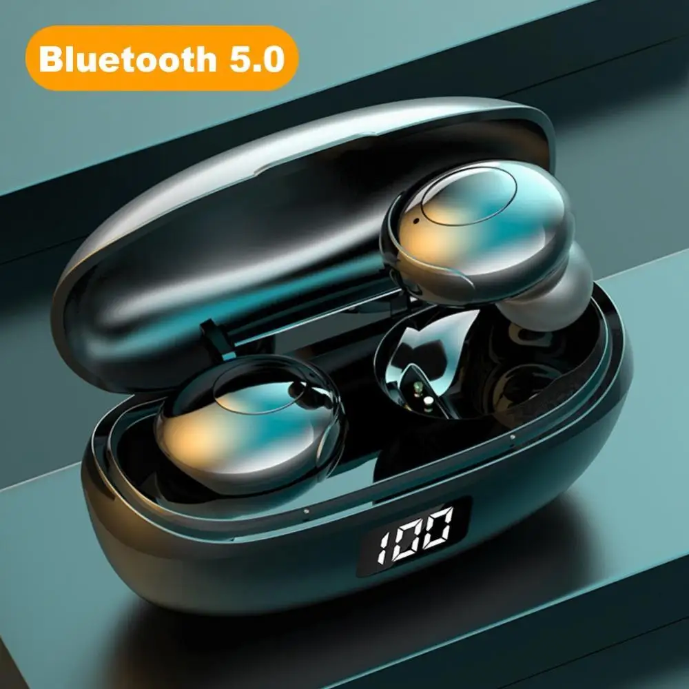 

HKT-6 Bluetooth 5.0 Wireless 9D Stereo Earbuds Waterproof Earphones for Phone