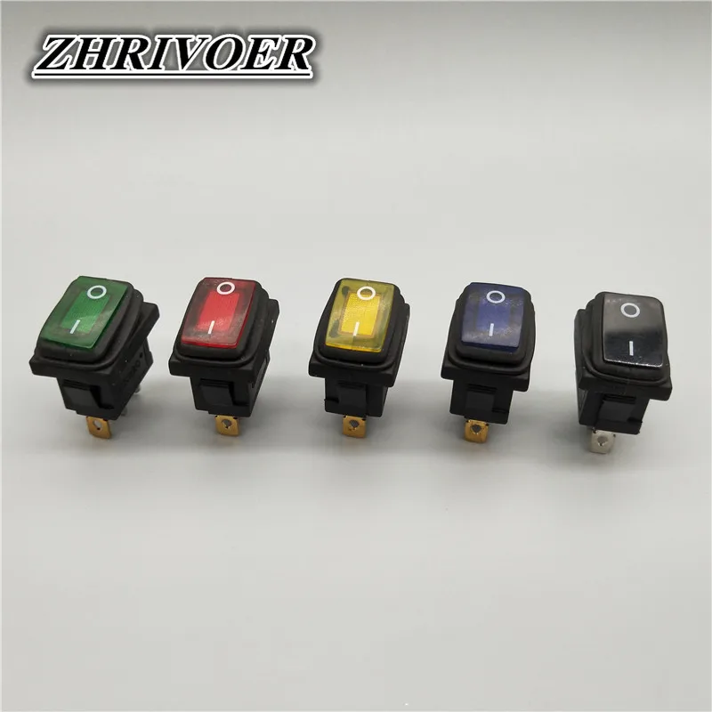 KCD1 12V/220V Светодиодный светильник тумблер 3Pin 10A/250V IP67 кнопочный переключатель KCD1 12V/220V Светодиодный светильник тумблер 3Pin 10A/250V IP67 кнопочный переключатель