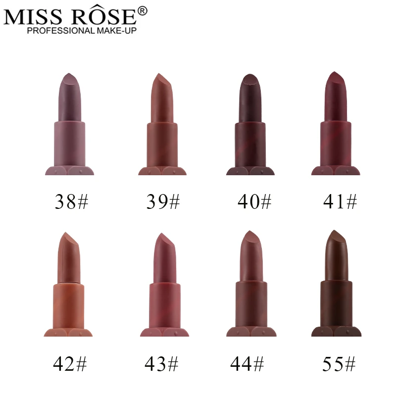 Miss Rose хит продаж витамин Е телесная матовая губная помада Профессиональный