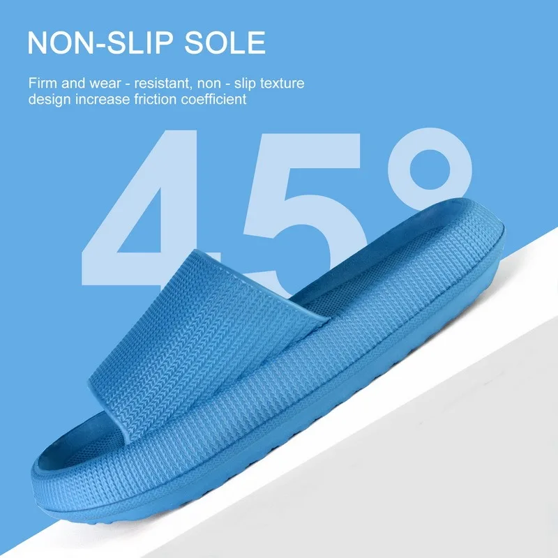 

Women Thick Platform Slippers Summer Beach Eva Soft Sole Slide Sandals Leisure Men Ladies Indoor Bathroom Anti-slip Shoes