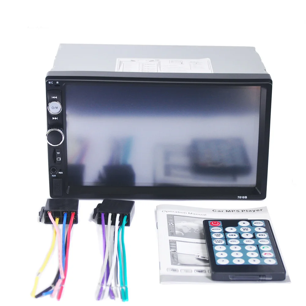 2 автомобиля радио один Din 7 &quotBluetooth стерео Мультимедийный плеер авторадио MP5 авто