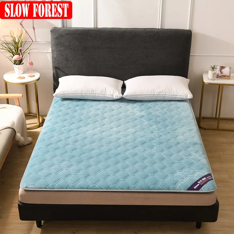 Медленный лес матрас большой размер кристалл бархат спальный коврик Мебель для