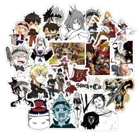 103050pcs anime black clover graffiti sticker laptop phone case motorcycle luggage toy diy waterproof sticker wholesale