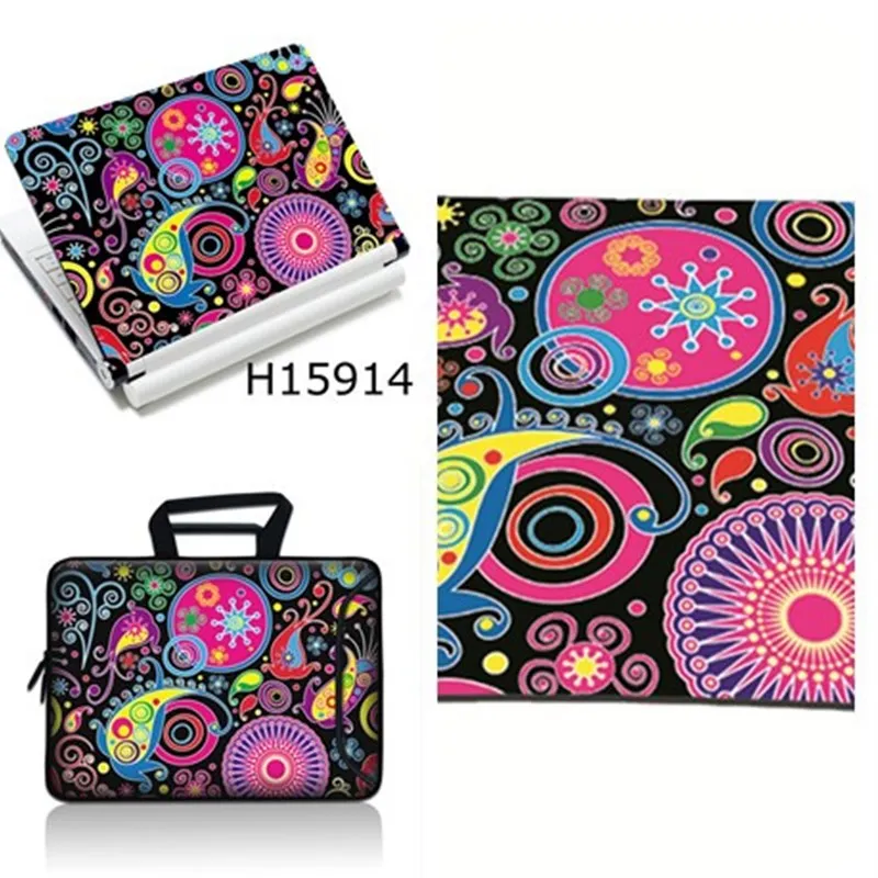 laptop sleeve skin mouse pad kit creative combination set 11 12 13 14 15inch for apple dell asus hp lenovo acer xiaomi etc free global shipping