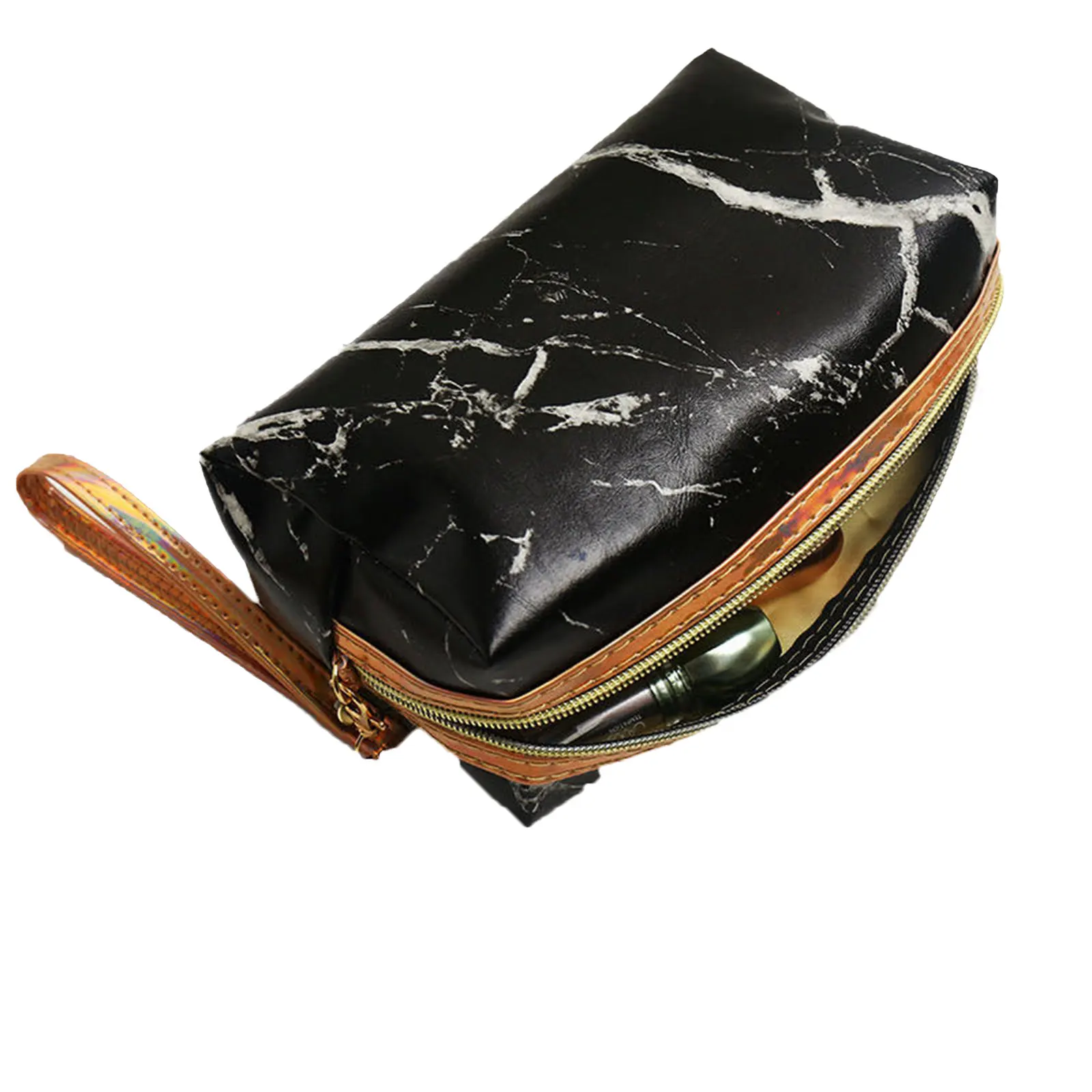 

Waterproof Make Up Bag Marbling Box Large Capacity Travel Portable Unisex Cosmetic Storage Pack