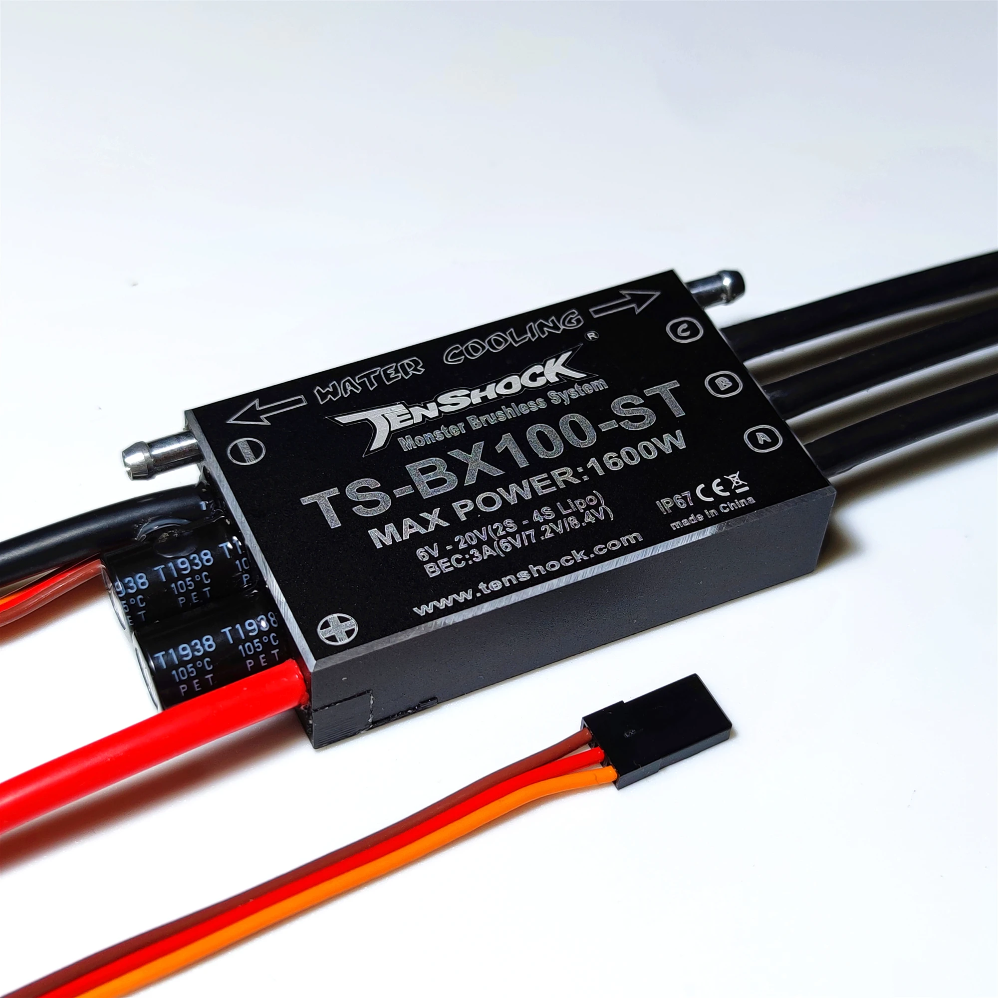 TENSHOCK New BX100-ST 100A BRUSHLESS ELECTRONIC CONTROLLER for ECO-EXP /MONO-1/HYDRO-1 | Parts &amp Accs