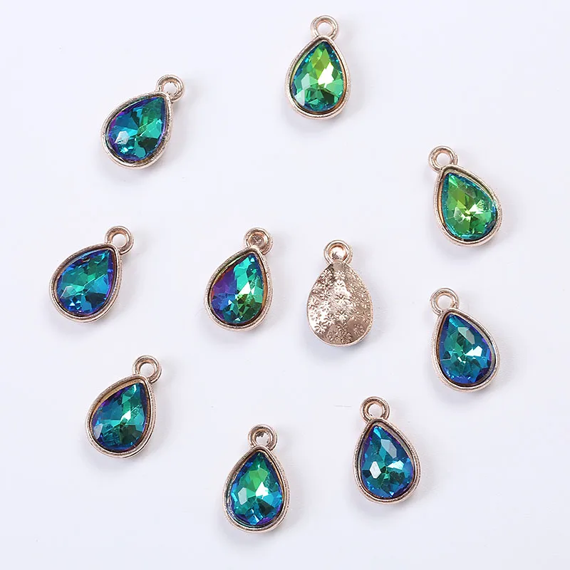 10 шт. подвески блестящие цвет 8 × 15 мм аксессуары ручной работы сделай сам