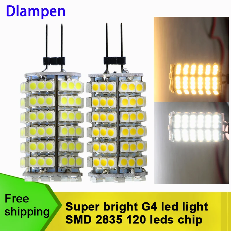 2 шт. ampoule g4 led 12 В 5 Вт прожектор супер яркий заменить 30 Вт галогенные лампы smd 2835 120 Светодиодные лампы «Кукуруза» лампа Энергосберегающая лампа