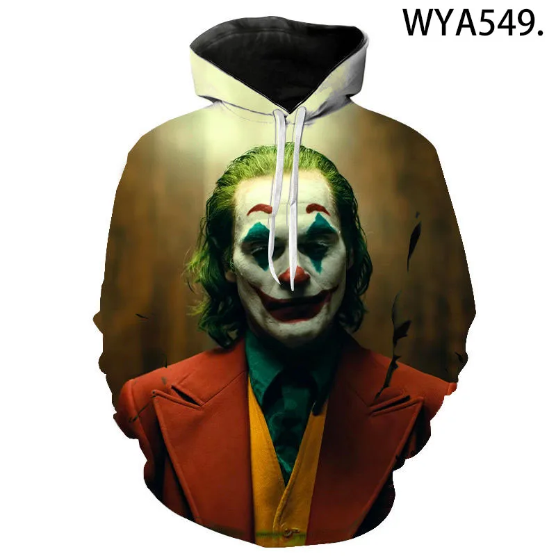 

2020 New Men Women Children Hoodies The Clown 3D Print Sweatshirts Joker Casual Hoodie joke Boy Girl Kids Cool Pullover Hoody