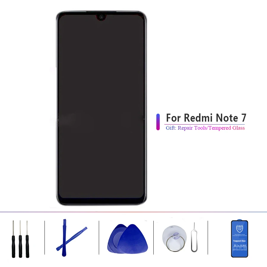 Оригинальный ЖК дисплей для Xiaomi Redmi Note 7 сенсорный экран в сборе с дигитайзером Note7