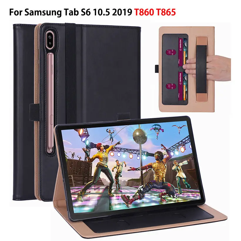 Роскошный чехол для Samsung Galaxy Tab S6 10 5 Φ T860 2019 дюймов Funda мягкий ТПУ ручной держатель