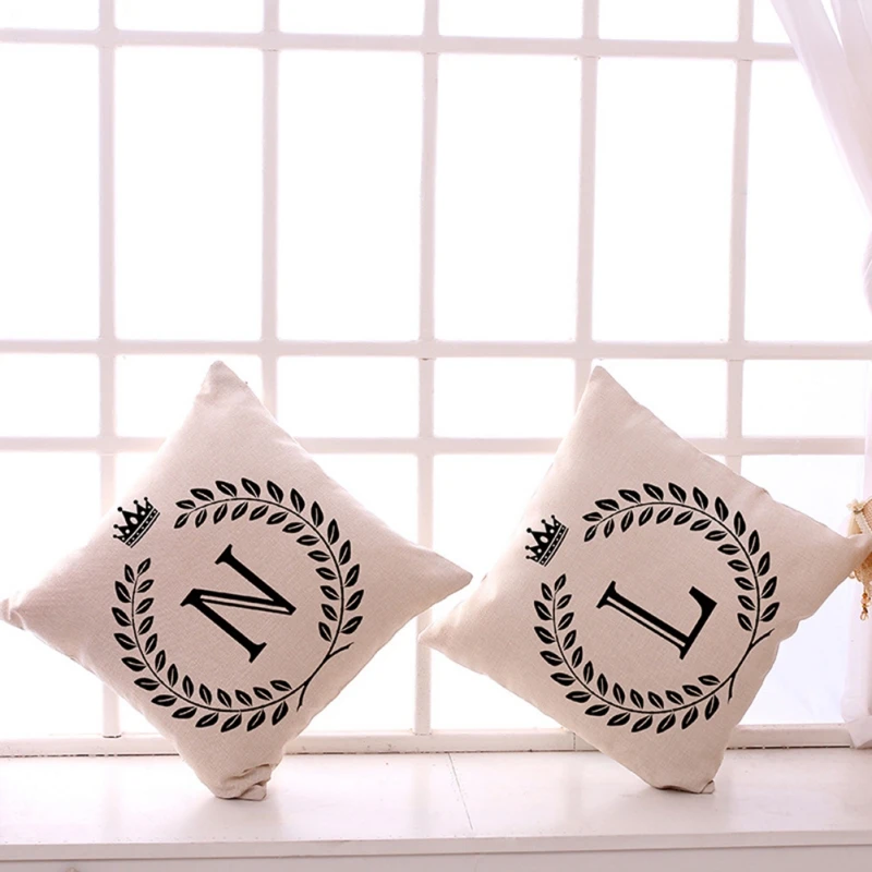 

English Letter Pillowcase Lumbar Cushion Cushion Pillow Sofa Cover Durable Anti-dirty Products Printing Decorative Pillowcase