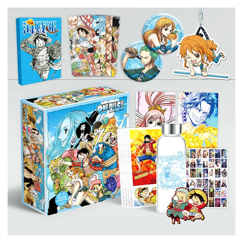 

New Arrived One Piece Anime Support Package Collection Gift Box(Contains 12 different products) Bookmarks