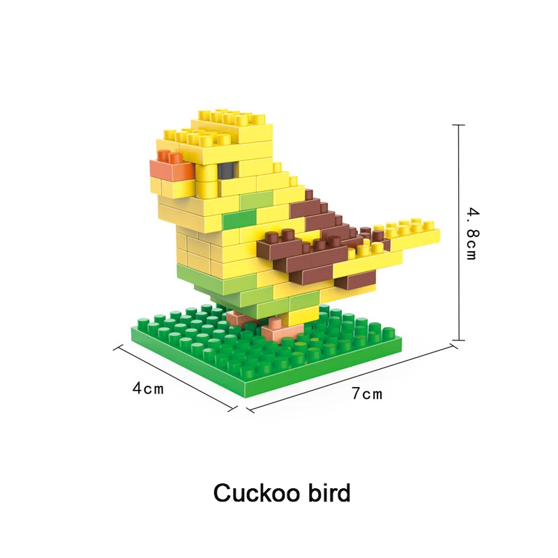 Животное строительные блоки серии мелкие частицы совместим со всеми Брендовая