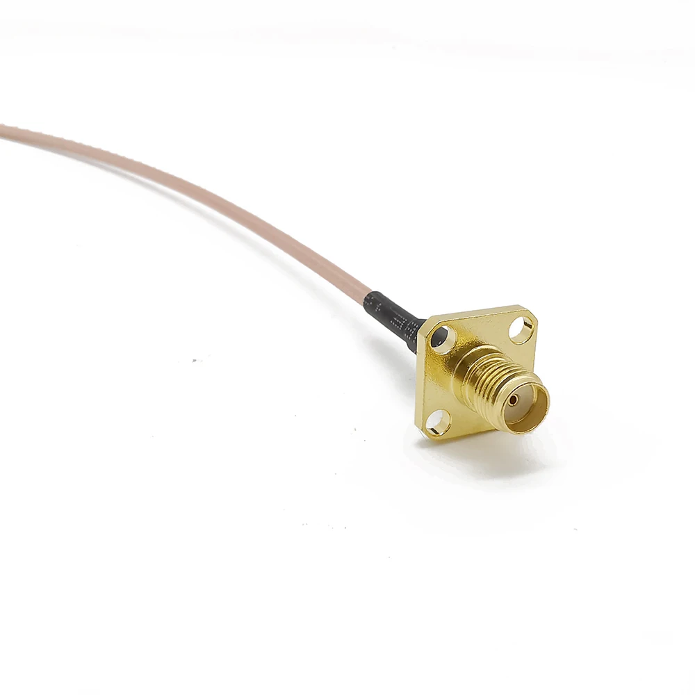 RF Sma женский Панель Крепление к Sma Мужской прямоугольный разъем коаксиальный гибкий кабель Rg316 PCB 50 Ом для беспроводной антенны